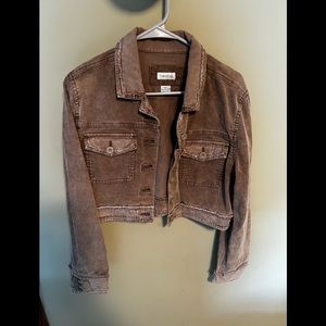 Corduroy short jean type jacket